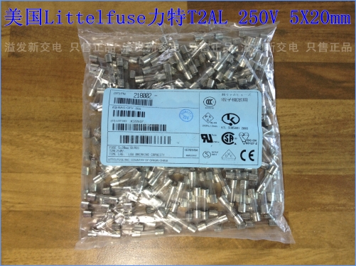 The United States Litteifuse T2A L250V Lite 218002 imported insurance tube / fuse 2A250V