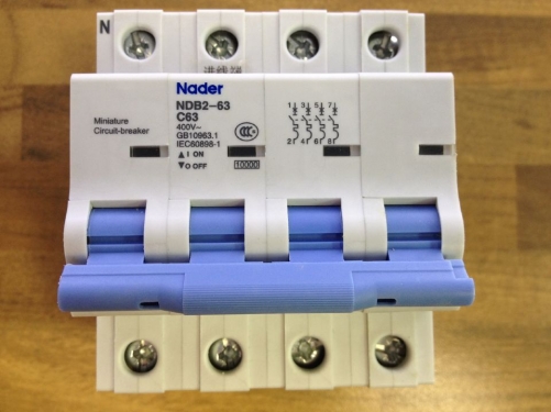 The letter NDB2-63 Nader genuine new C63 mini circuit breaker 4P63A air switch