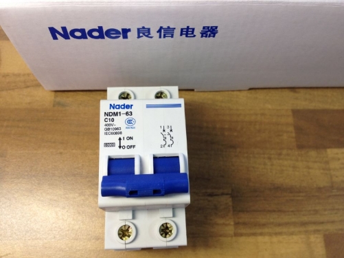 Nader letter NDM1-63 C10 genuine new miniature circuit breaker 2P10A air switch