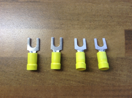 Imported AWG U U type cold pressed terminal 12-10 shaped pre insulated end head copper wire connector nose