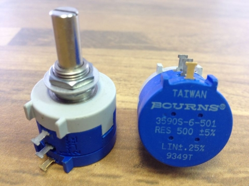 The United States 3590S-6-501 BOURNS 500 high precision multi loop import potentiometer MEXICO