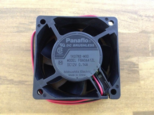 FBA06A12L axial flow fan 0.14A 1K07NE-MOD 60X60MM 12VDC original authentic