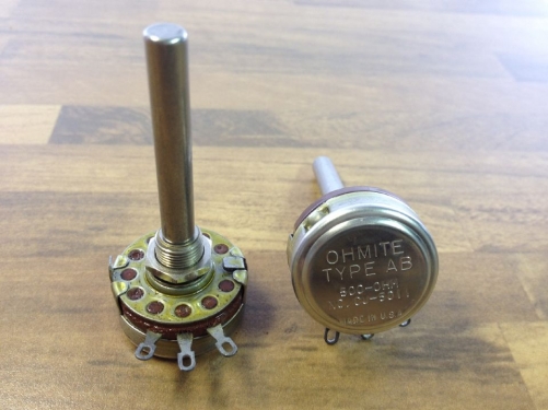 American Allen-Bradley Rockwell CU-5011 500-0HM OHMITE AB potentiometer