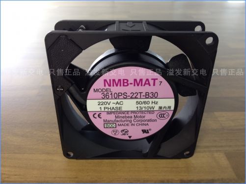 The original NMB Minebea 3610PS-22T-B30 axial flow fan cooling fan 200V 90X90X25MM