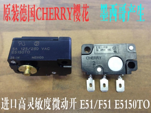 The German CHERRY cherry E51/F51 E5150TO imported high sensitivity micro switch 6A250V coin