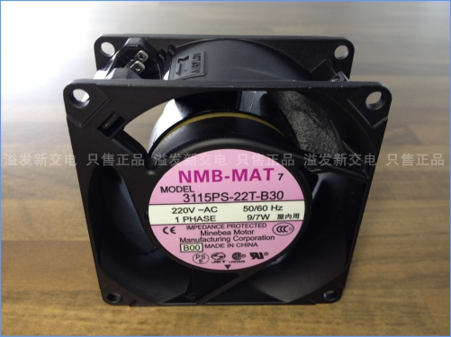 The original NMB Minebea 3115PS-22T-B30 axial flow fan cooling fan 220V 80X80X38MM