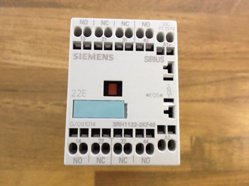 SIEMENS 22E DC77-137V DC contactor 2NO+2NC 3RH1122-2KF40 original authentic