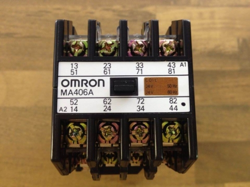 OPMRON OMRON MA406A intermediate relay 4NO+4NC 24VAC original authentic
