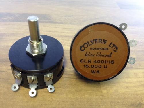 UK LTD CLR 4001/15 COLVERN single turn potentiometer 15K