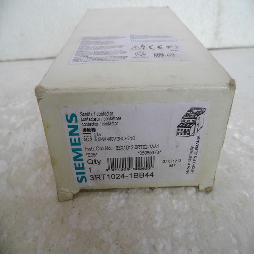 * special sales * brand new original authentic SIEMENS contactor 3RT1024-1BB44