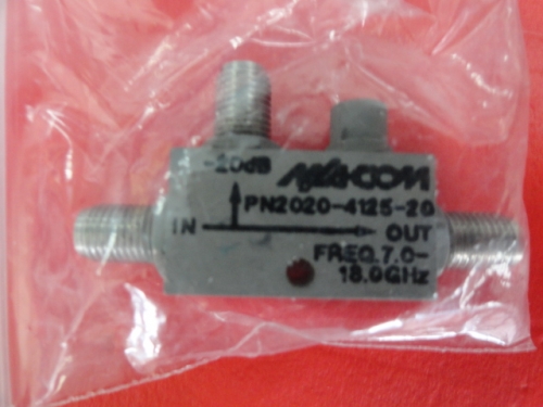 2020-4125-20 7-18GHz M/A-COM coaxial directional coupler SMA Coup:20dB