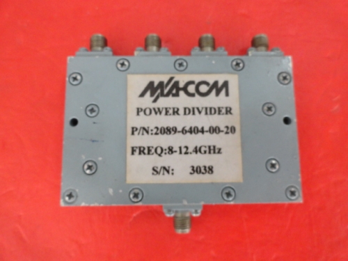M/A-COM a four 2089-6404-00-20 8-12.4GHz SMA divider