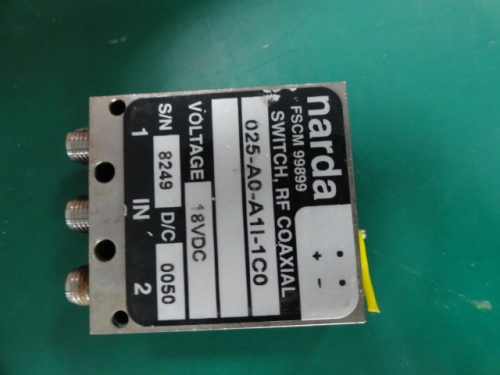 Narda 025-AO-A11-1C0 DC-18GHZ SPDT RF coaxial switch 18V SMA