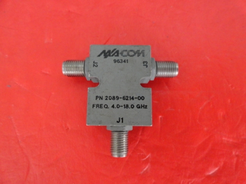 M/A-COM RF microwave power divider 4-18GHz SMA 2089-6214-00