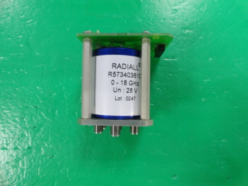 RADIALL R573403610 DC-18GHZ 28V SMA high frequency coaxial single pole six throw switch