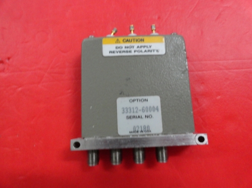 Supply SPDT RF switch HP/Agilent 33312-60004 DC-4GHZ 24V