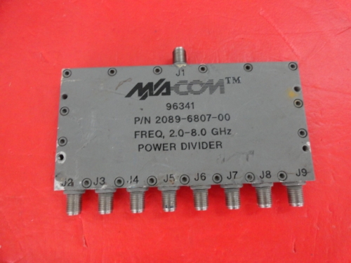 Supply M/A-COM one point eight power divider 2-8GHZ SMA 2089-6807-00