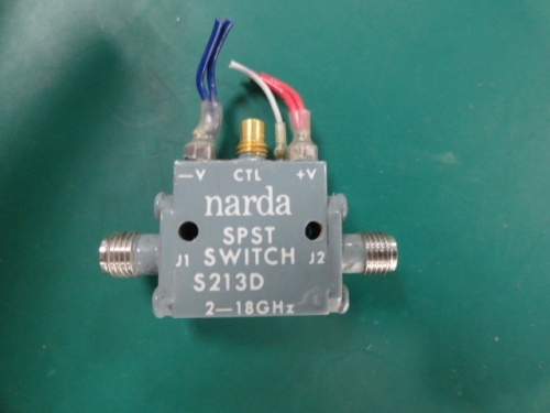 Narda S213D 2-18GHZ SPDT RF microwave semiconductor switch 12V SMA