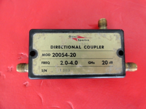 Supply 20054-20 2-4GHz M/A-COM coupler SMA Coup:20dB
