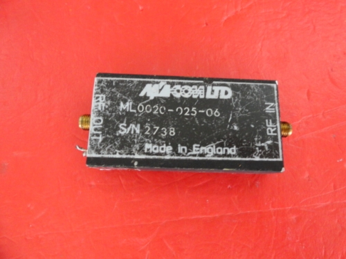 Supply M/A-COM amplifier 15V SMA 0020-025-06