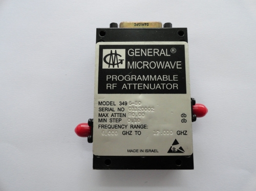 Programmable step attenuator MICROWAVR 3496-80 80dB 6-12GHz GENERAL