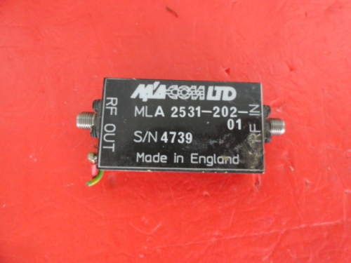 Supply M/A-COM amplifier 15V SMA MLA2531-202-01