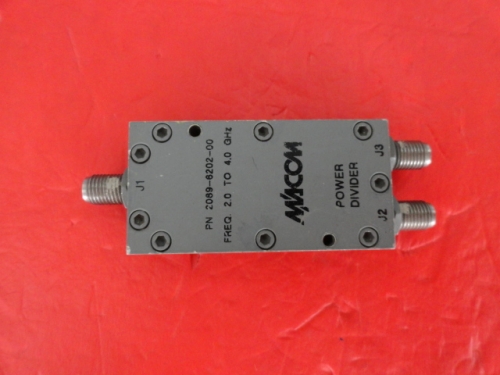 Supply M/A-COM RF microwave coaxial one point two power divider 2-4GHz SMA 2089-6202-00