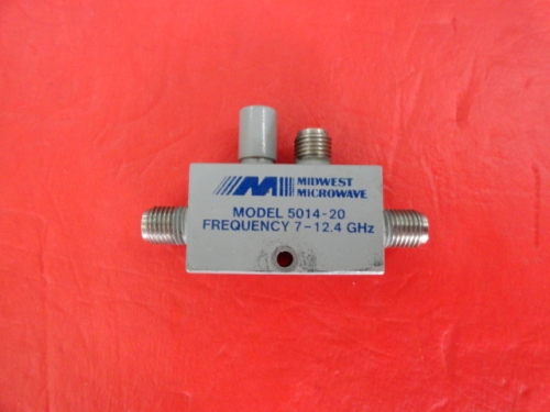 5014-20 7-12.4GHz MIDWEST coaxial directional coupler SMA Coup:20dB