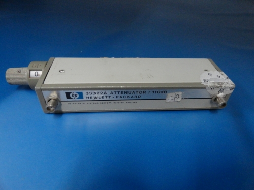 HP/Agilent33322A hand step attenuator 110dB 10dB step DC-4GHZ step into the SMA