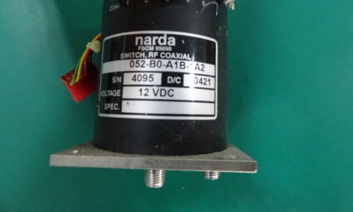 Narda 052-B0-A1B-1A2 0-18GHZ single pole five throw RF coaxial switch 12V SMA