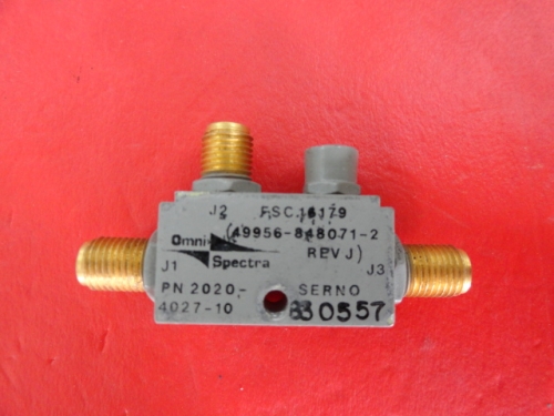 2020-4027-10 0.5-1GHz M/A-COM coaxial directional coupler SMA Coup:10dB