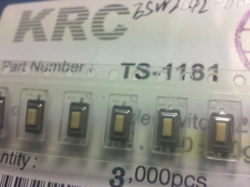 Key switch KRC/ switch TS-1181.3X6X2.5/ two feet...