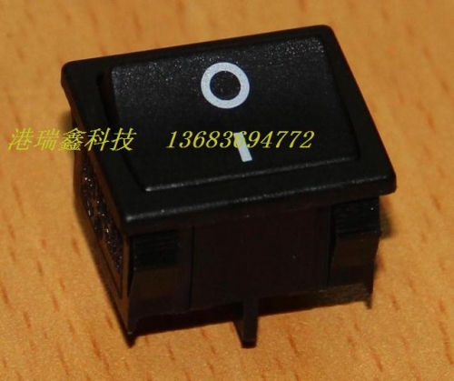 The power switch RLEIL rocker switch switch type dual four square black toggle switch RL3-2-H
