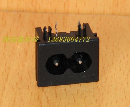 AC power socket socket AC small bending V-shaped inlaid two core socket socket RF-180F
