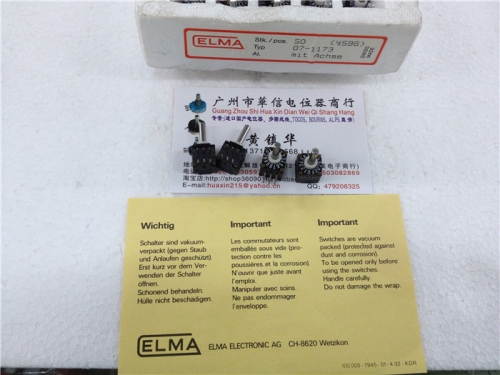 Imported Swiss 07-1173 0-F ELMA encoder 16 bit encoder