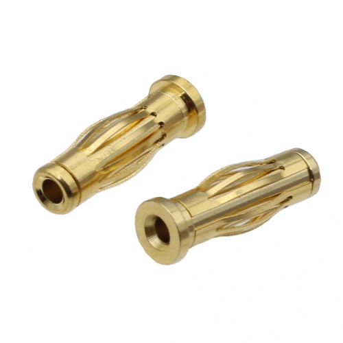 AD4200 brass plated 4mm elastic male 2mm mother adapter 4mm/2mm Reducer Adaptor