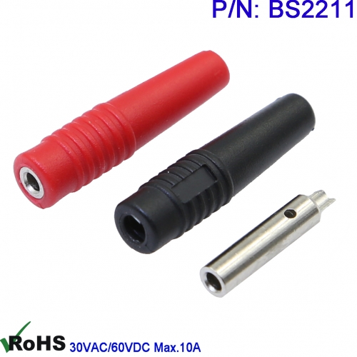 BS2211 2mm wiring socket 2mm welding line test mother seat mother head 2mm in line socket