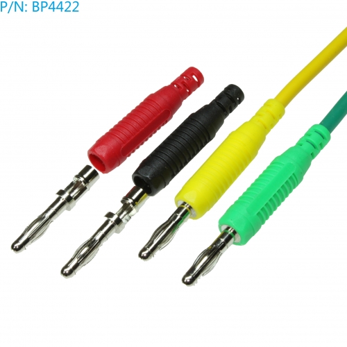 BP4422 banana plug 4mm without sheath assembly In Line Banana Plug nickel plating