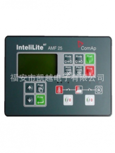 The control panel - generator, controller COMAP controller AMF-25 power generating unit