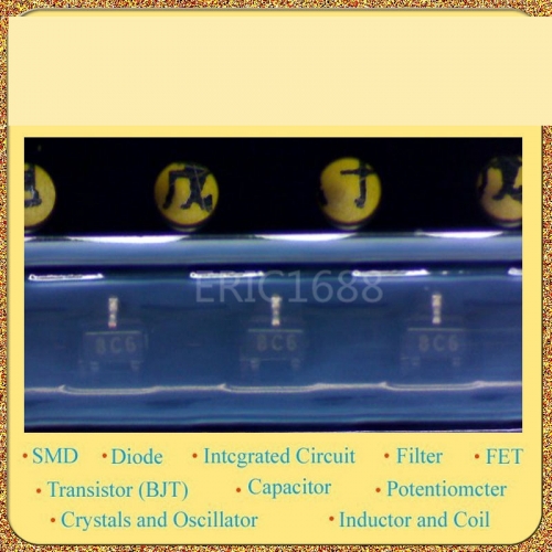 DTC144EET1 SOT-523 NPN pen with damping printing: 8C ON