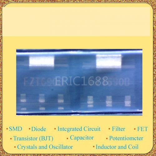 UFZT690BTA SOT-223 pen NPN triode printing: FZT690B ZETEX