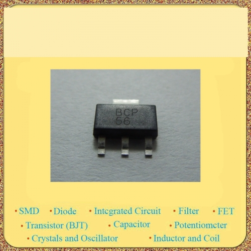 BCP56TA SOT-223 pen NPN triode printing: BCP56 ZETEX/DIODES