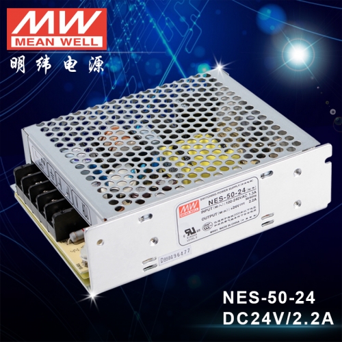 Taiwan meanwell LED switching power supply plate type NES-50-24 50W single output 24VDC 2.2A