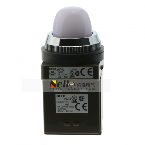 Japan and the IDEC 30mm indicator APN1386DNW transformer type LED AC380V milky white