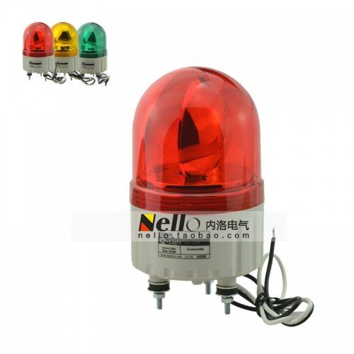 Dimmable bulb reflector, rotating warning light, S80R, 24/220V, R/A/G