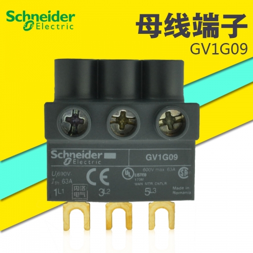 Schneider Schneider motors, circuit breakers, accessories, GV1G09 bus terminals, adaptation GV2PM
