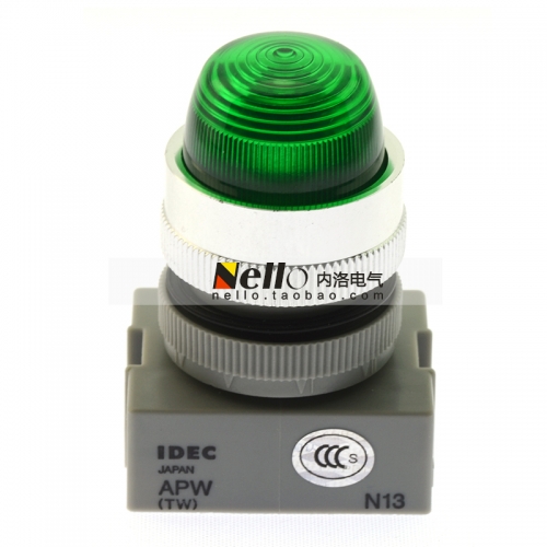 IDEC and 24V APW TW ball lamp type 22mm APW222DG round convex LED
