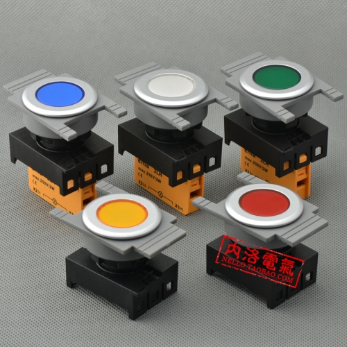 EMA 30mm indicator light red yellow green blue and white LED AC110/220V E3I1* cover