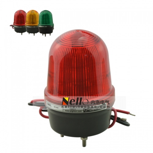 Light standard bullet type warning light / alarm light, Q60L, 24/220V, R/A/G