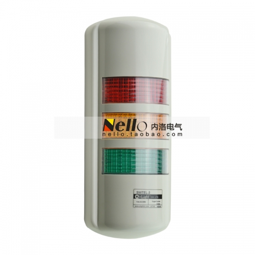 Qlight can be wall mounted, semi-circular, multi layer signal lamp, SWTEL-3, 24V, 220V, LED